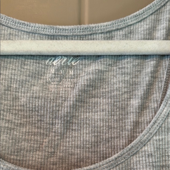 Aerie Gray Fitted Sleeveless Tank Top - Picture 2 of 2
